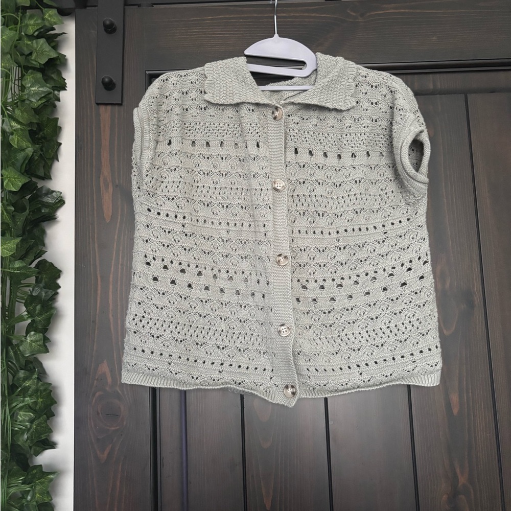 Crochet Button-Up Top/Cardigan